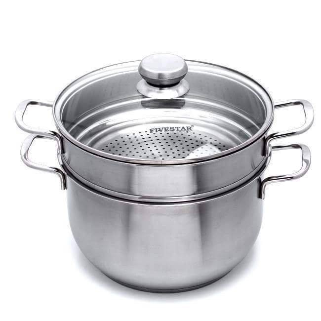 Bộ nồi xửng inox 3 đáy Fivestar 30cm