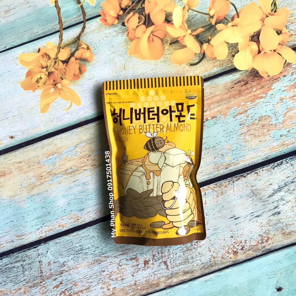 Hạt Hạnh nhân mật ong Honey Butter Almond (Date:2021)