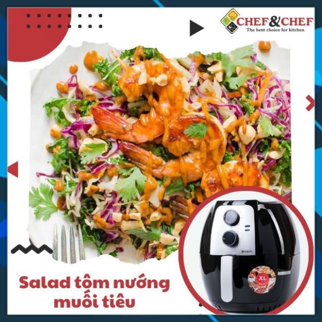 NỒI CHIÊN KHÔNG DẦU CHEF&amp;CHEF 7,7L vs 6,5L và 5,5L BẢO HÀNH 12 THÁNG