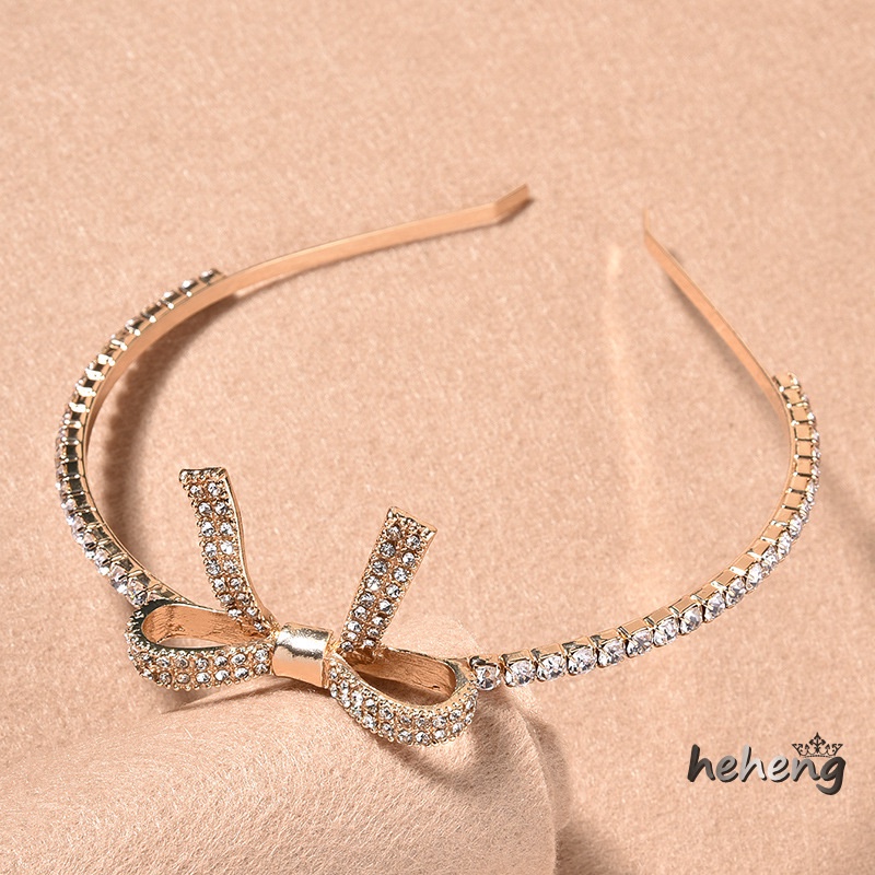Vương Miện Cài Tóc Hình Nơ Xinh Xắn Cho Cô Dâu