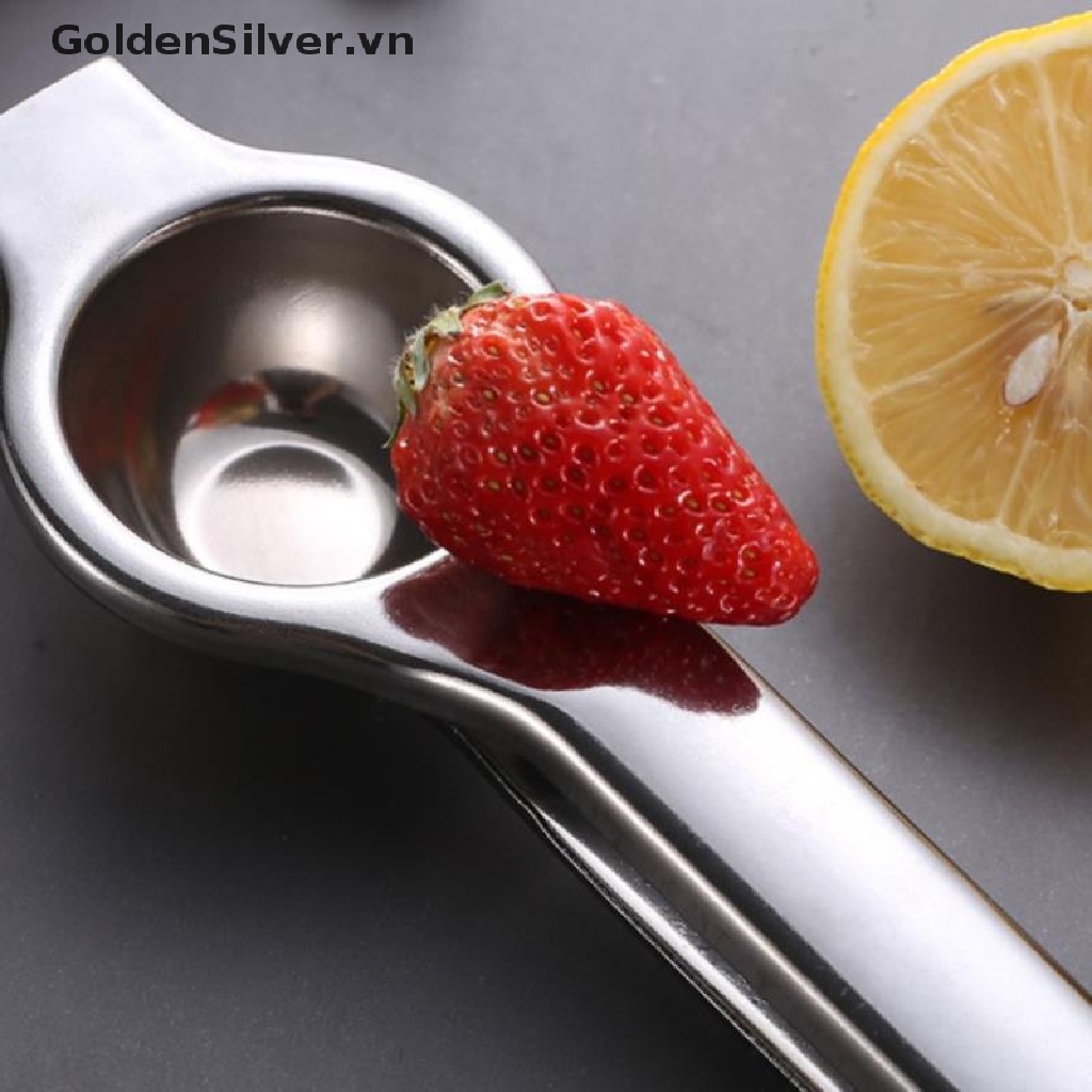 Dụng Cụ Ép Nước Cam / Chanh Bằng Thép Không Gỉ Màu Vàng Đồng