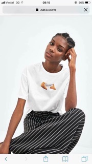 Áo font auth zara S.
