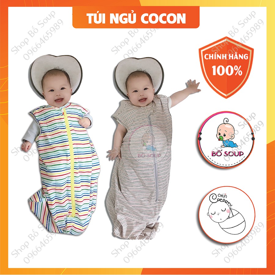 Túi Ngủ Cho Bé Chính Hãng Chũn Cocoon Giúp Bé Ngủ Ngon, An Toàn Shop Bố Soup