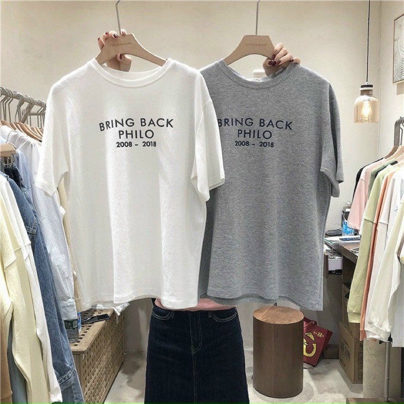 ÁO THUN TAY LỠ COTTON BRING BACK FORM UNISEX (hình chụp thật)