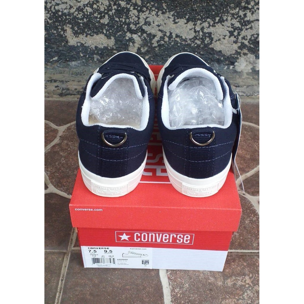 Giày Thể Thao Converse Cổ Thấp Màu Xanh Trắng Thời Trang Trẻ Trung