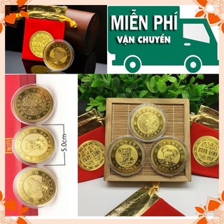 [SIÊU KHUYẾN MÃI]-❤️❤️❤️Đồng Tiền May Mắn Chuột Vàng Năm 2020❤️❤️❤️