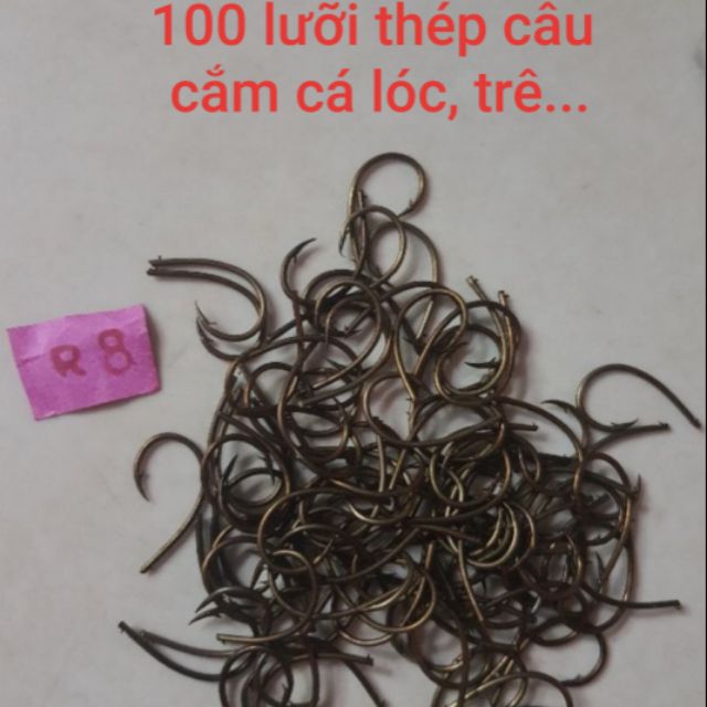 LƯỠI CÂU THÉP HOÀNG LỰC, CÂU CẮM CÁ LÓC, TRÊ...