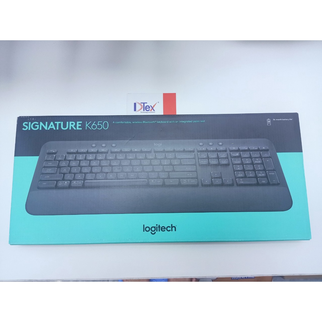 Bàn phím không dây Logitech K650 Signature Bluetooth - Hàng Chính Hãng