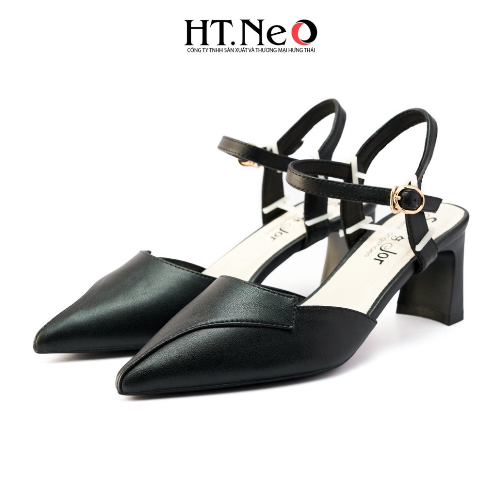 Sandal nữ HT.NEO Mũi nhon tinh tế, đế trụ mới siêu xinh, thiết kế trẻ trung, thanh lịch SDN107