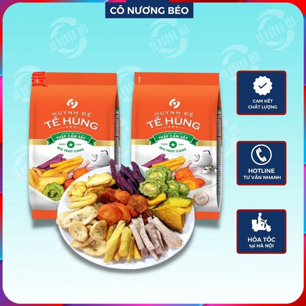 [500g] Hoa quả, trái cây sấy Huynh Đệ Tề Hùng - ăn vặt cô nương béo