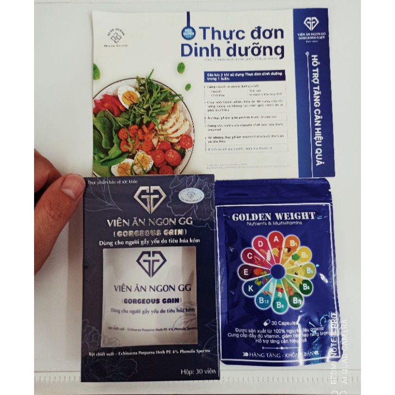 Viên Ăn Ngon GG Hỗ Trợ Tăng Cân Hiệu Quả Chính Hãng 30 Viên Date Mới | BigBuy360 - bigbuy360.vn