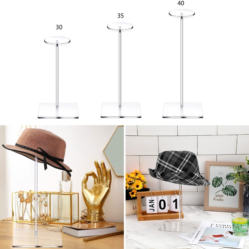 Giá Đỡ Trưng Bày Mũ Bằng Acrylic Đa Năng
