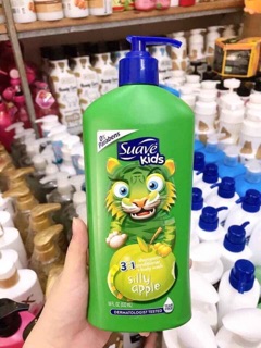 SỮA TẮM GỘI Suave Kids 3in1 giúp mẹ dễ dàng làm sạch
