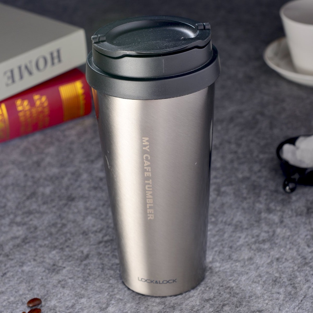 Ly giữ nhiệt Lock&amp;Lock Clip Tumbler LHC4151SLV 540ml - Màu Bạc