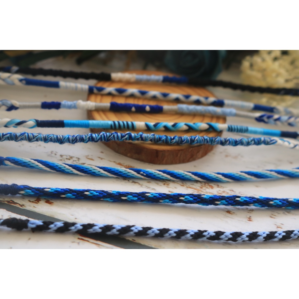 ️vòng handmade tông màu xanh dương - mẫu theo số trong hình