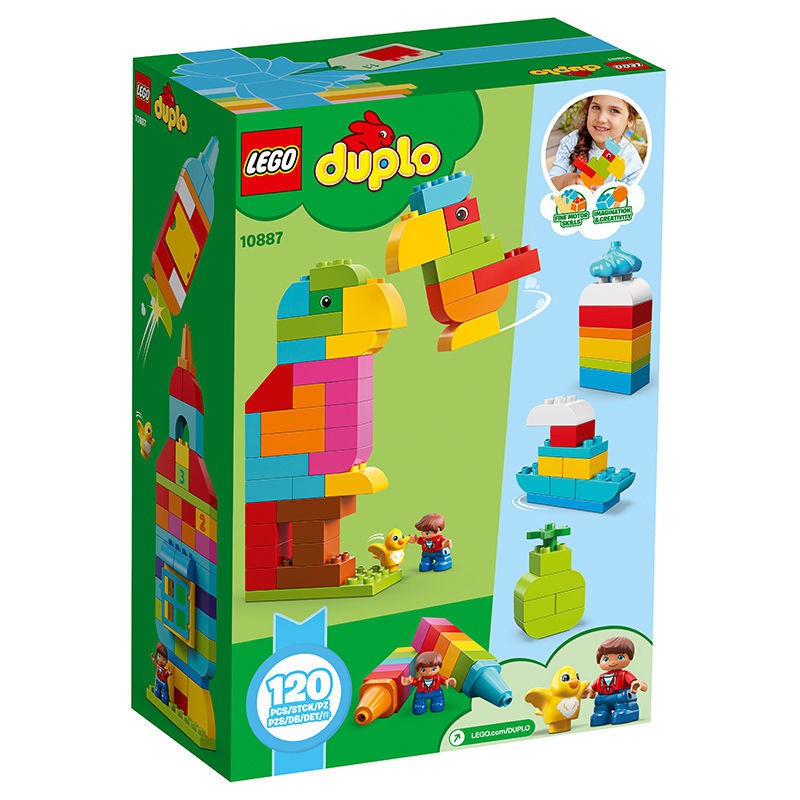 [Đảm bảo hàng chính hãng] LEGO Lego Building Blocks Depot 10887 My Free Creative Fun Play Box Đồ chơi trẻ em