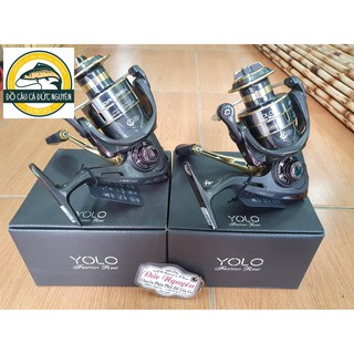 Máy câu lure Yolo Dragon cối & tay quay kim loại