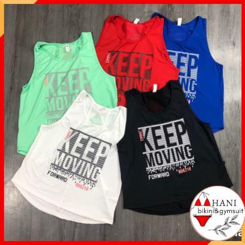 Áo Tank Top Keep Moving Tập Gym Yoga Nữ Siêu Xinh HANI3012 🎁