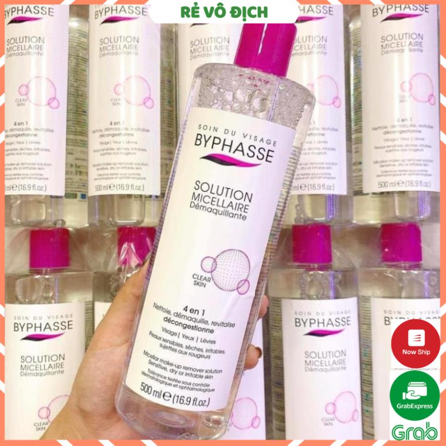 Nước Tẩy Trang Byphasse Solution Micallaire Face 500ml Sạch Sâu Ngăn Ngừa Mụn