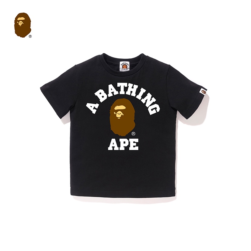Bape Áo Thun Tay Ngắn In Chữ Ape-Man Thời Trang Xuân Hè Cho Bé 310001e