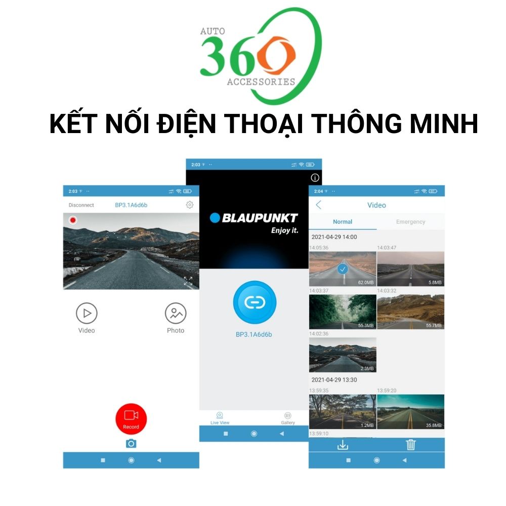 Camera hành trình Blaupunkt BP 3.1 A mini wifi cam hành trình FHD công nghệ siêu tụ điện