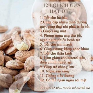 1kg hạt điều rang muối nguyên b