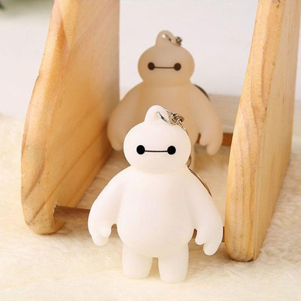 Móc khóa trang trí balo gắn hình nhân vật Baymax dễ thương cho nữ và trẻ em