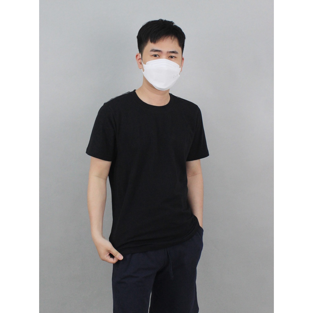 Áo cộc tay nam cổ tròn basic sợi dẹt cotton 100% hàng chính hãng Dệt Kim Đông Xuân