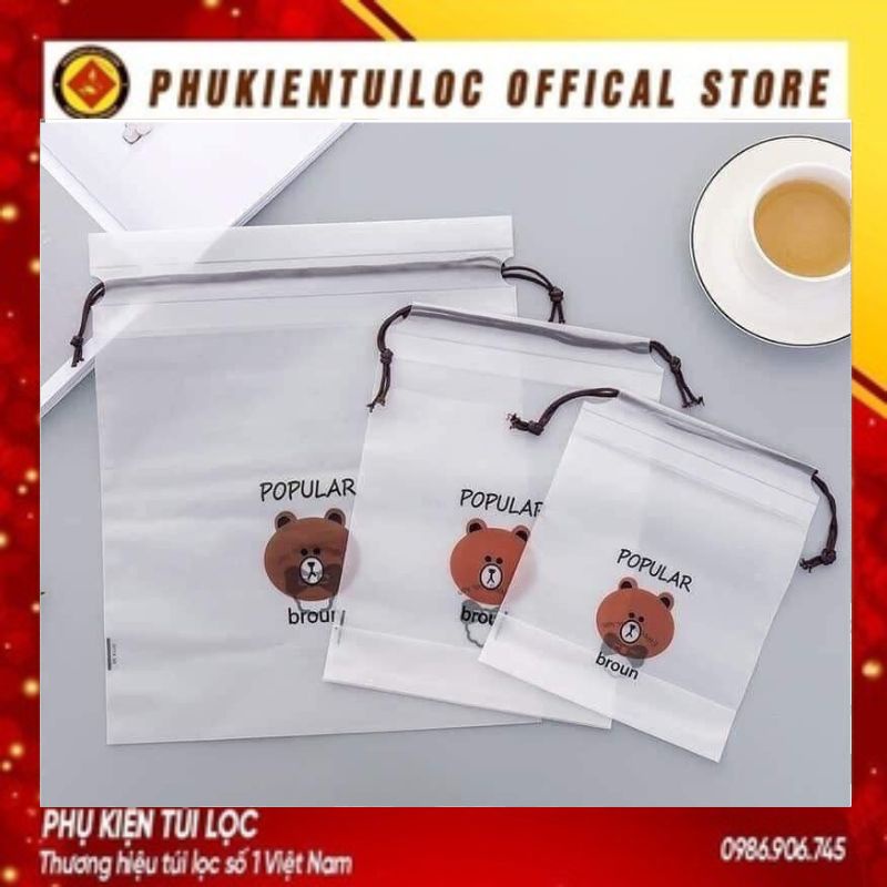SET 3 TÚI GẤU DÂY RÚT ĐỰNG ĐỒ TIỆN DỤNG- PHUKIENTUILOC.COM