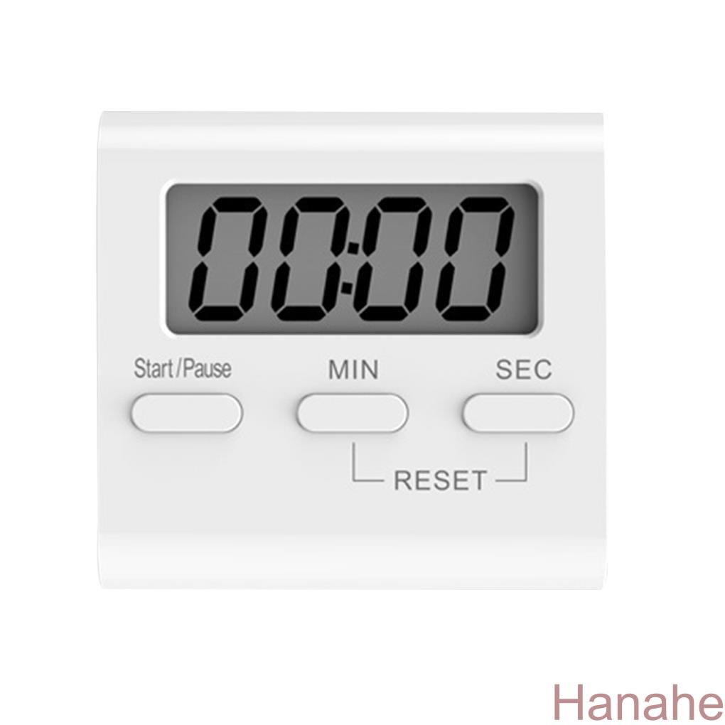 White LCD Digital Kitchen Cooking Timer Count Down Up Clock Loud Alarm Magnetic Hour Meter