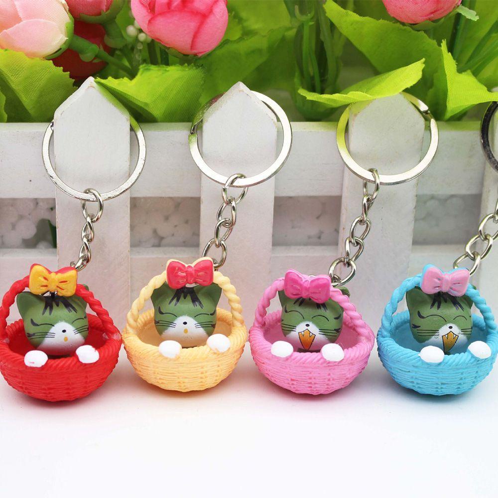 Móc Khóa Hình Mèo Hoạt Hình Xinh Xắn