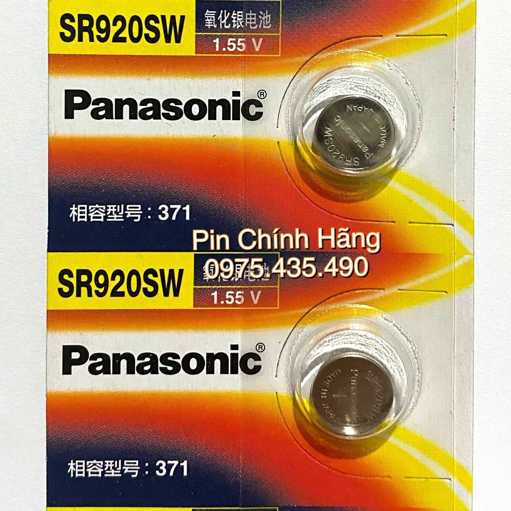 Pin Đồng Hồ Đeo Tay SR920SW - 371 Panasonic Siêu Bền Bỉ Hàng Nhập Khẩu