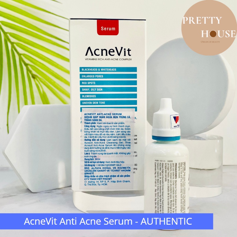 Tinh chất dưỡng sáng, ngừa mụn AcneVit Anti-Acne Serum 30ml