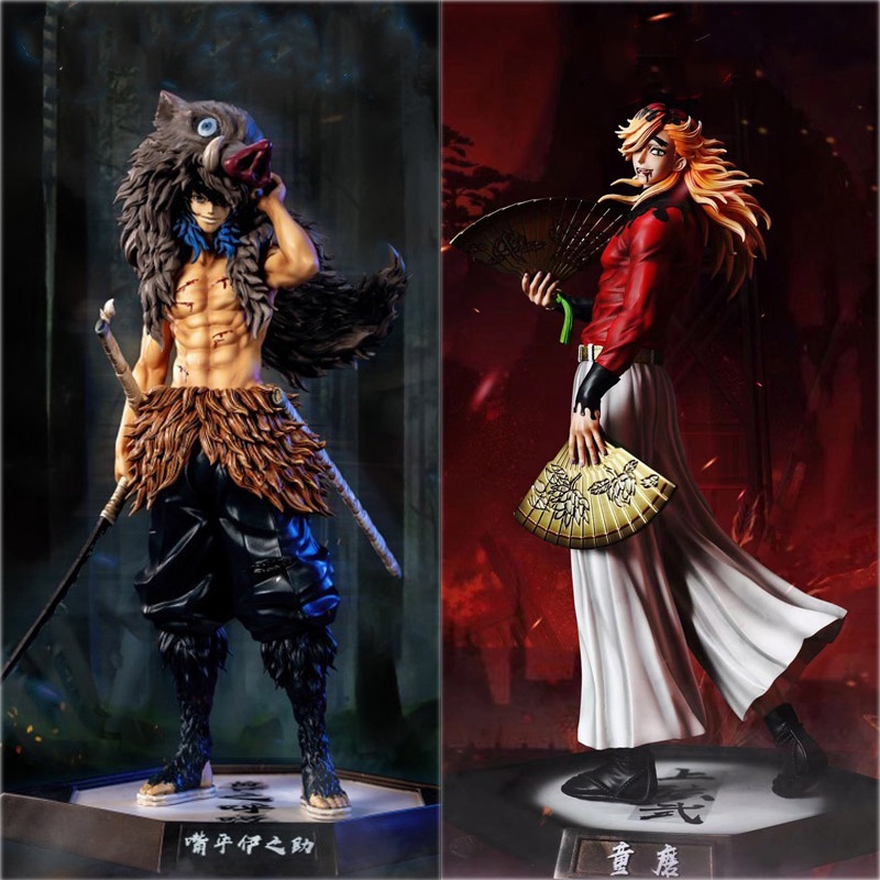 Mô Hình Đồ Chơi Nhân Vật Anime Demon Slayer Giyuutarou Daki Kokushibo Tsugikuni Yoriichi Douma Inosuke Bằng PVC