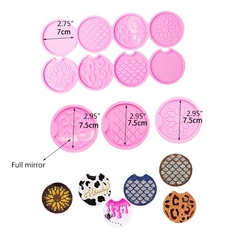 Sa Khuôn Silicone Hình Hoa Hướng Dương Làm Đế Lót Ly