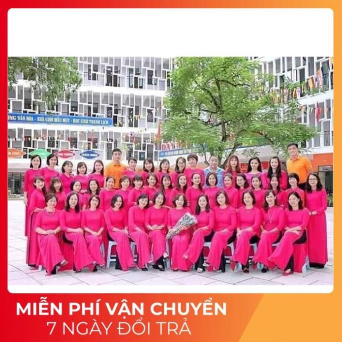 Áo-Dài-Đẹp-⚡Áo Dài Dáng Truyền Thống Loại 2 Tà Trẻ Trung màu hồng sen siêu xinh