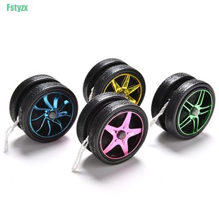 fstyzx 1 Pcs Wheel Yoyo Ball Electroplating YoYo Ball Bearing String Kids Toy Gift