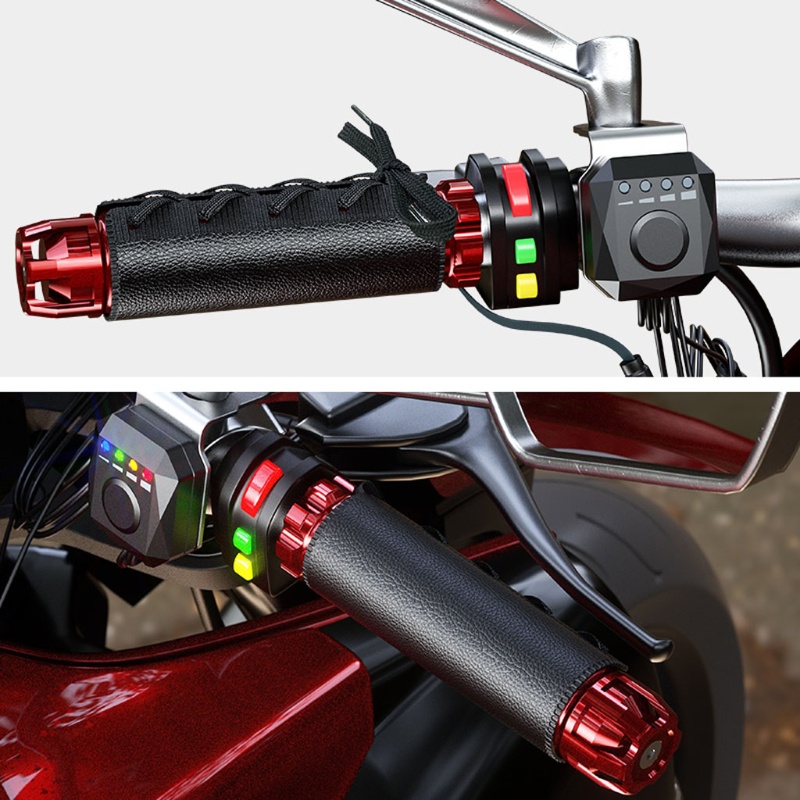 Bộ Đệm Sưởi Ấm Tay Lái Xe Máy E-Bike 5V USB Kèm Dây Cáp Swi