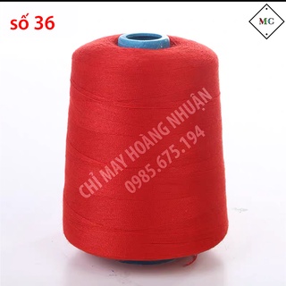 Chỉ may công nghiệp màu đỏ tươi cuộn 4000-5000m - combo 6 cuộn