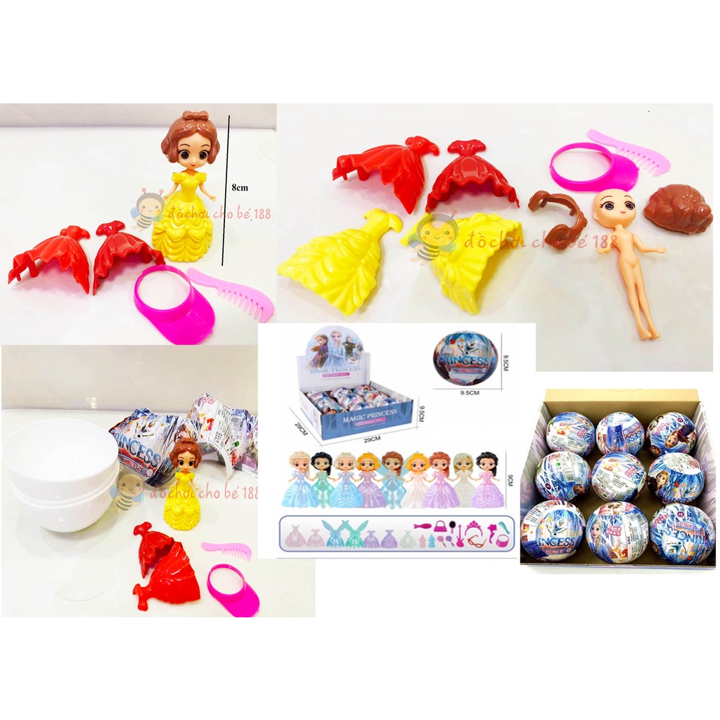 Đồ chơi trứng búp bê elsa và anna , trứng bé LOL pokemon, pikachu