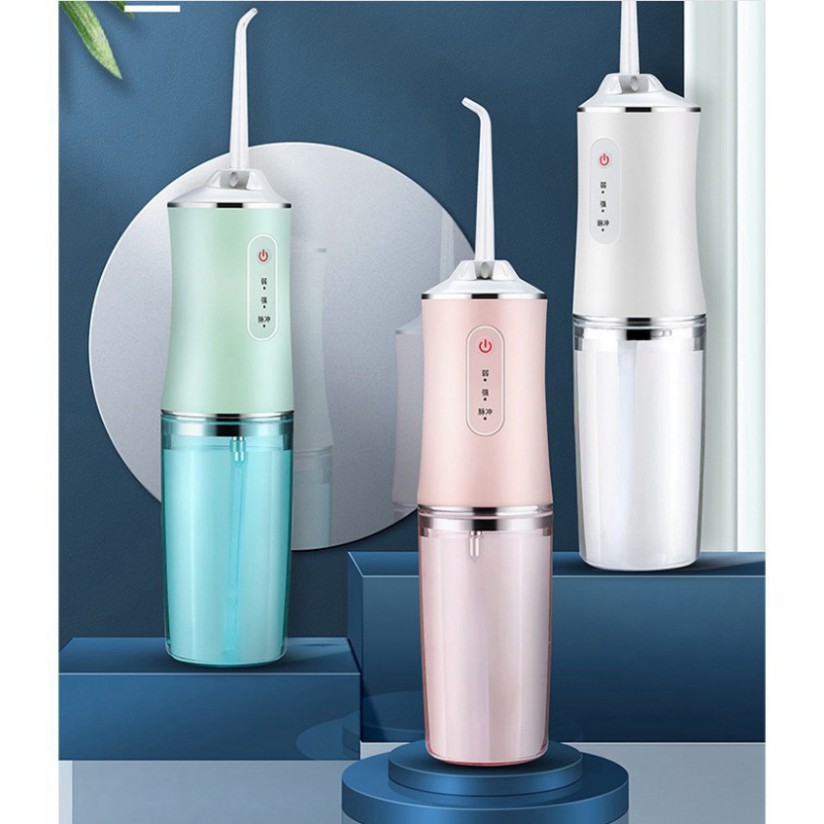 Máy Tăm Nước Vệ Sinh Răng Miệng, Tăm Nước Sạc Pin, Máy Xỉa Răng Nước Lực Siêu Mạn
