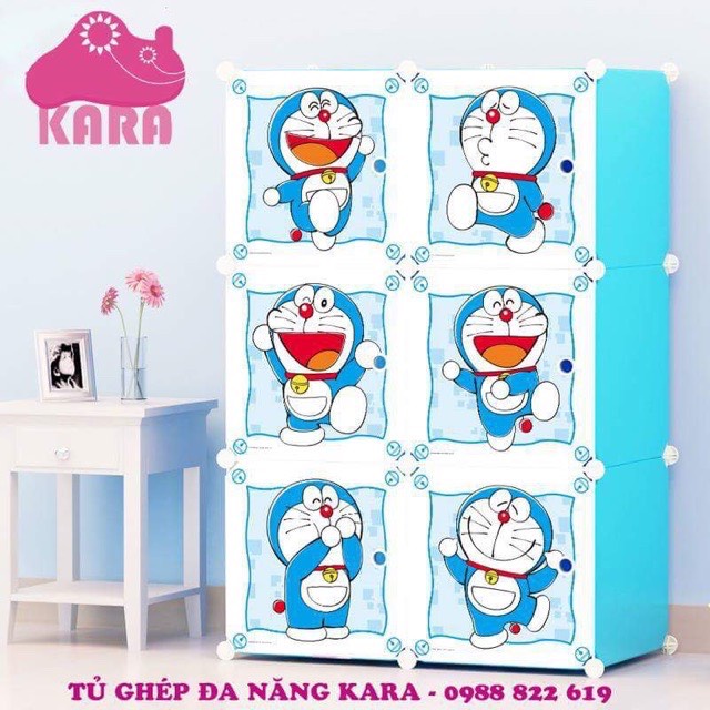 Tủ nhựa đựng quần áo 6 ô. Inbox chọn mẫu. Tặng kèm 1 treo quần áo