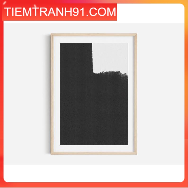 Tranh treo tường | Tranh nghệ thuật trừu tượng -Black Abstract Art Print, Black and White Abstract Art