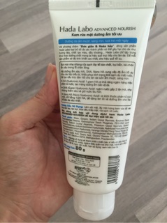 Sữa rửa mặt hada labo 80g