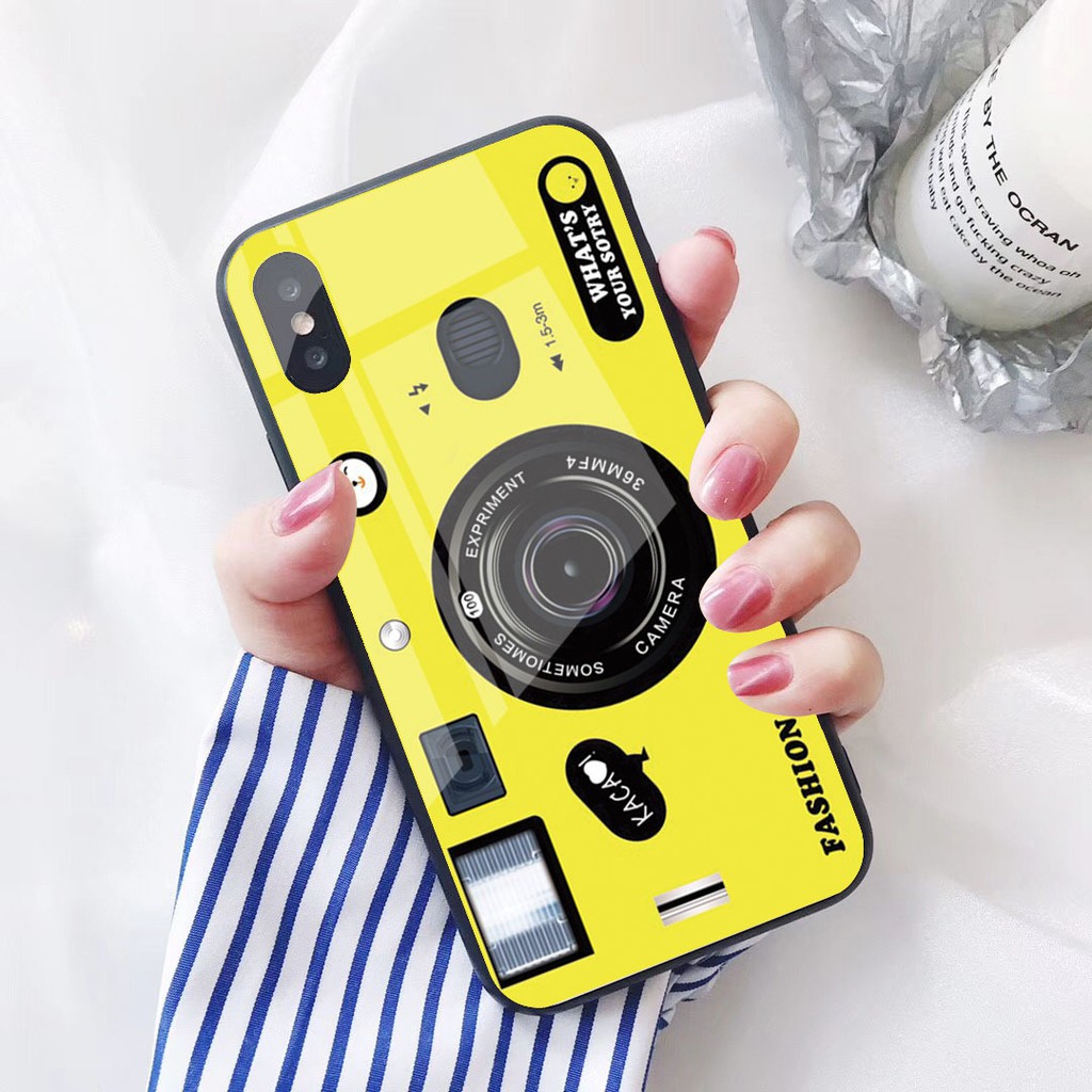 ốp iphone máy ảnh mặt lưng kính k168