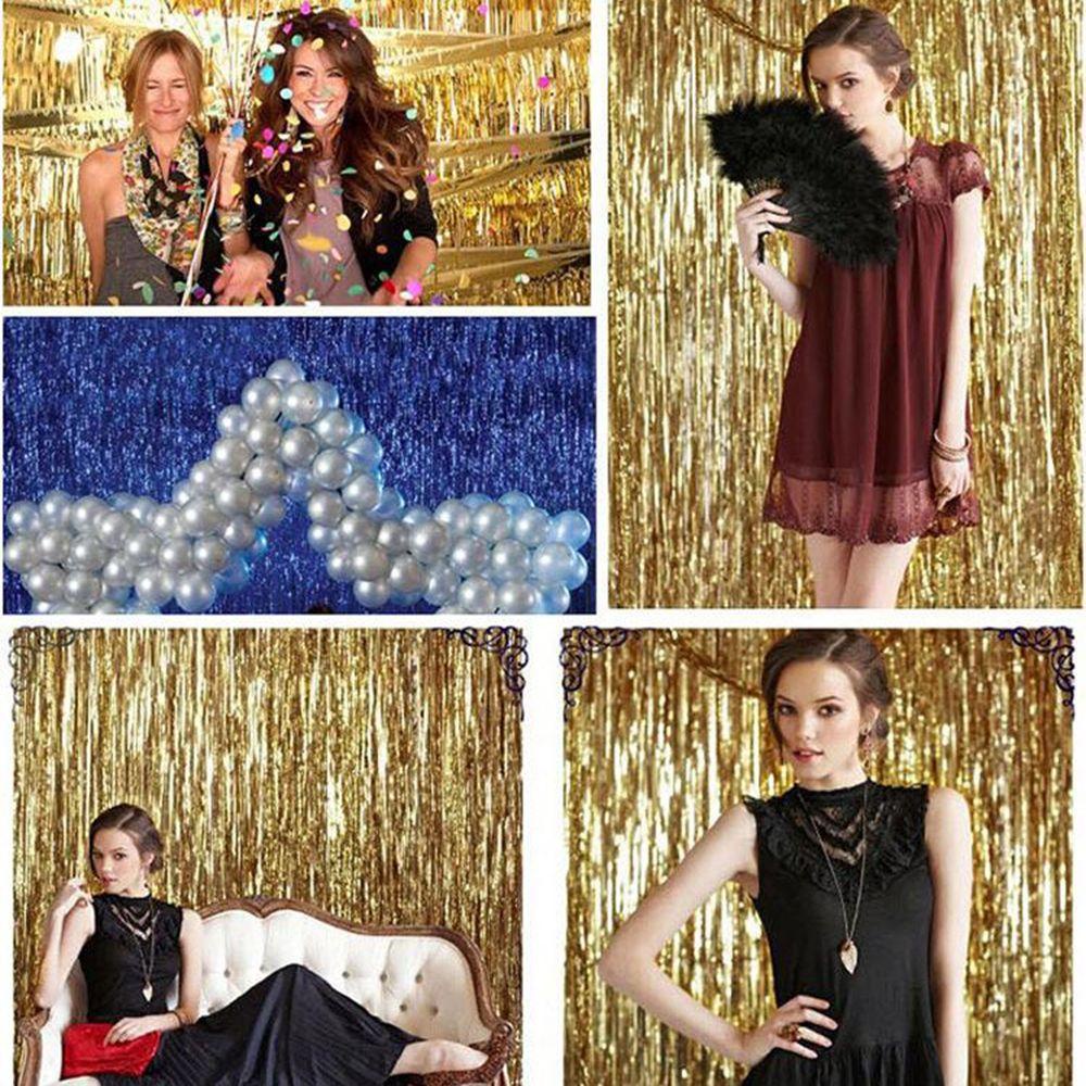 Rèm Phông Nền Chụp Ảnh Tiệc Cưới Bằng Lá Nhôm Đẹp Mắt