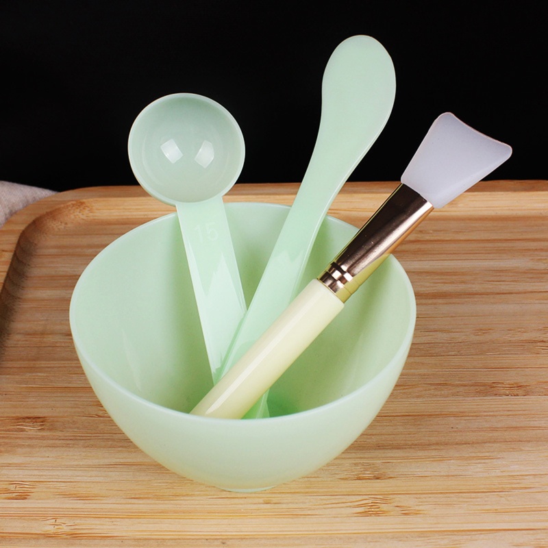 Bộ 4 Dụng Cụ Trộn Mặt Nạ DIY Gồm Bát + Muỗng + Bát
