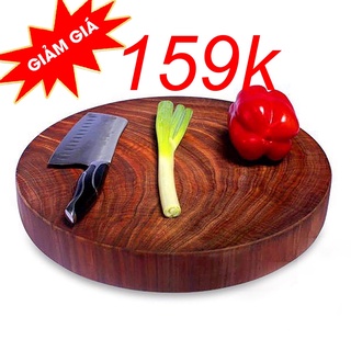 Thớt gỗ nghiến tây bắc không tâm 27-29cm nguyên khối độ bền cao