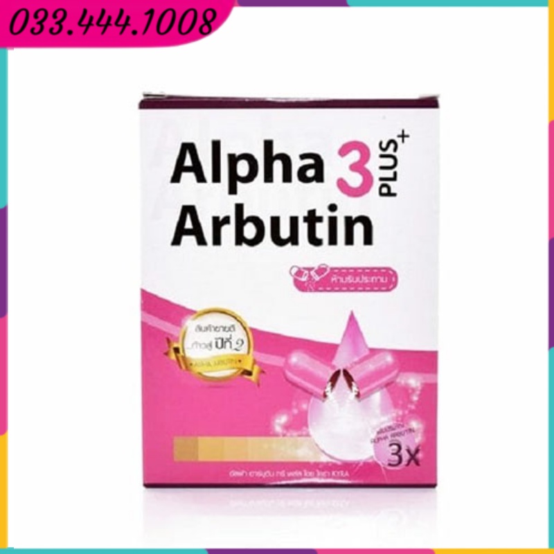 Viên kích trắng Alpha Arbutin 3 Plus New UV Protection hộp 10 viên - Thái Lan