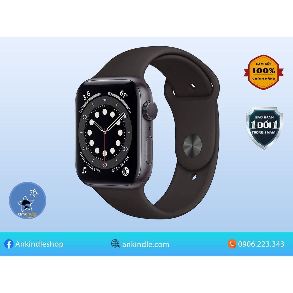 Đồng hồ Apple watch series 6 GPS 40-44mm chính hãng Apple mới 100% - mã LL/A - Đầy đủ hóa đơn từ Amazon, Walmart